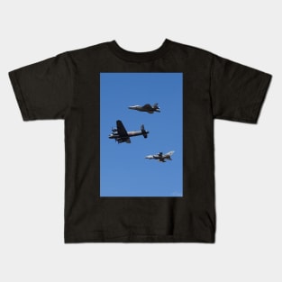 617 Squadron "The Dambusters" Past Present and Future Kids T-Shirt